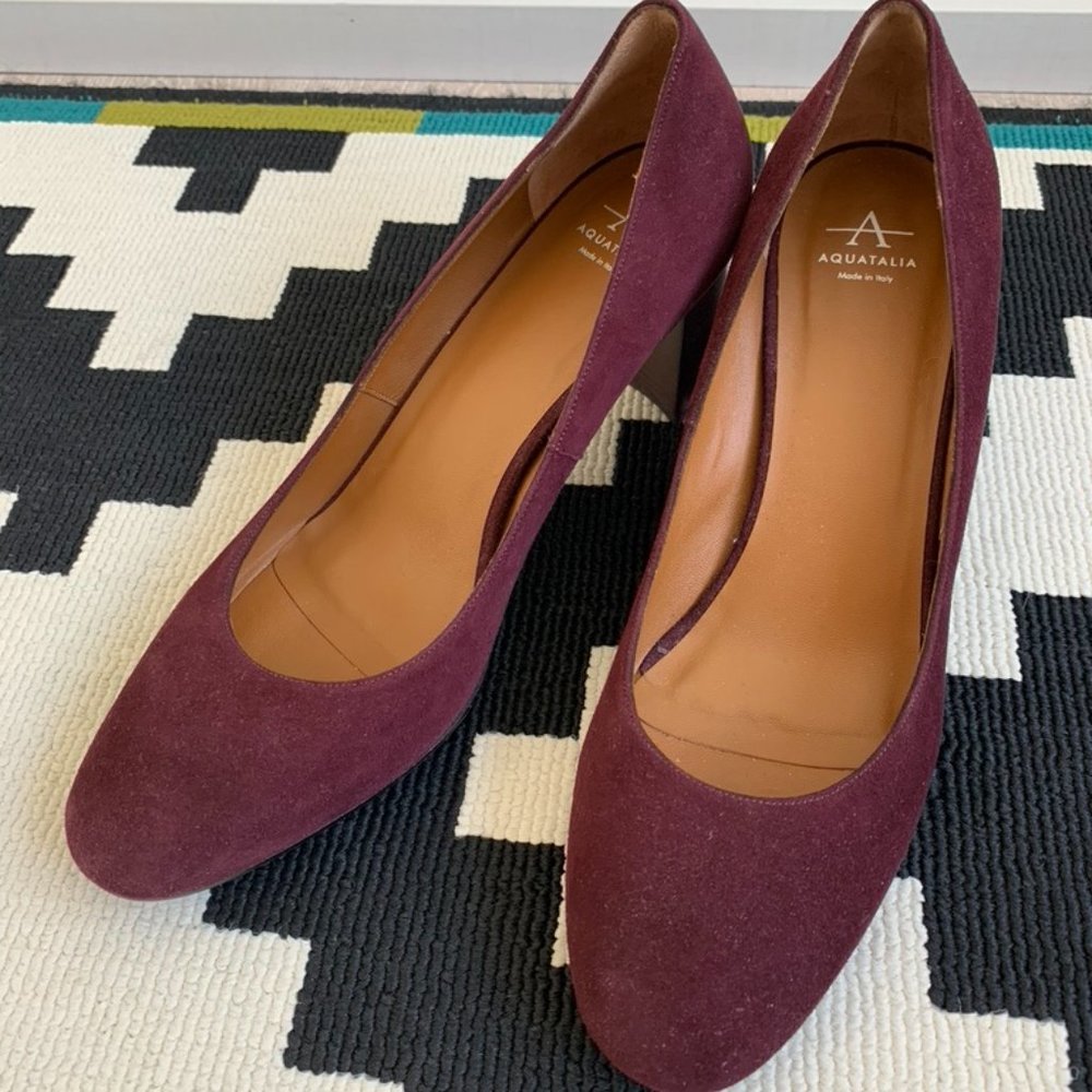 Aquatalia Italian Burgundy Pump